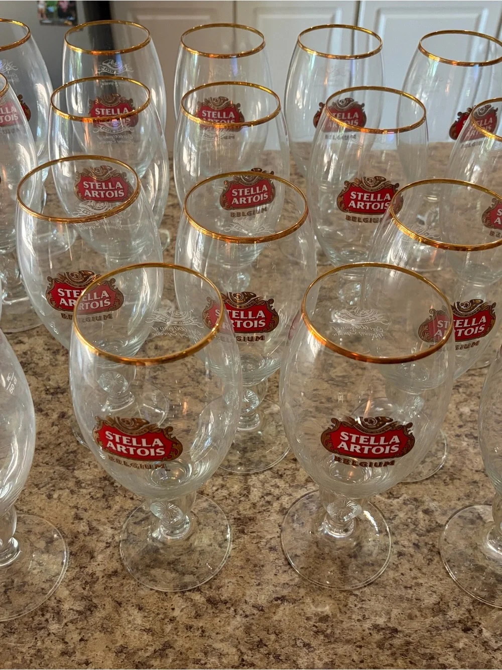 Stella Artois Gold-Rimmed Belgian Beer Chalice